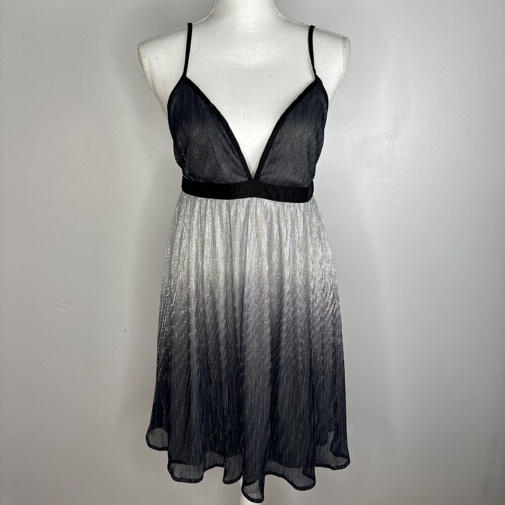 Show Me Your MuMu Eva Mini Dress Size Medium Ombre Sparkling Babydoll